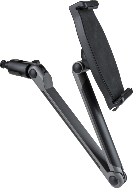 KS-570 / TABLET HOLDER WITH BABY STUD &amp RECEIVER. This tablet holder provides a great tablet mounting solution on a stand and Super Convi Clamp.