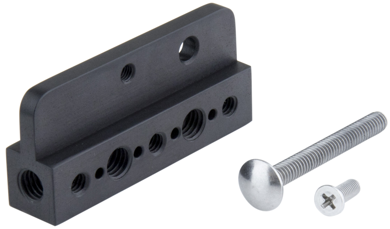 KS-710 / SIDE MOUNT BRACKET. Made by CNC aluminum with black coated finish.