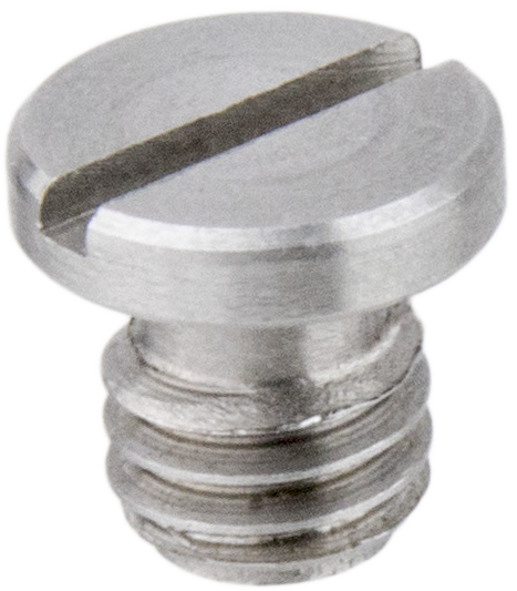 Stainless steel screw that attaches to any camera with 3/8”-16 threaded 13mm shaft in length.
