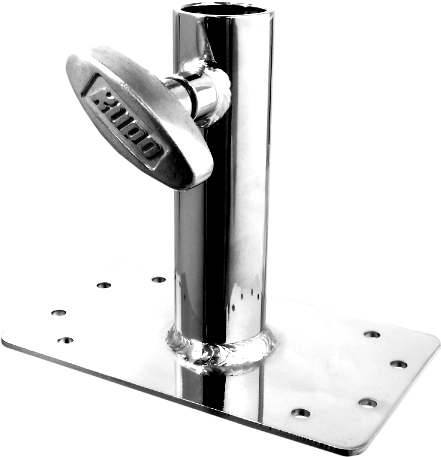 The Kupo Junior 4" Wall Plate allows you to mount a 1 1/8" (28mm) receiver on a wall