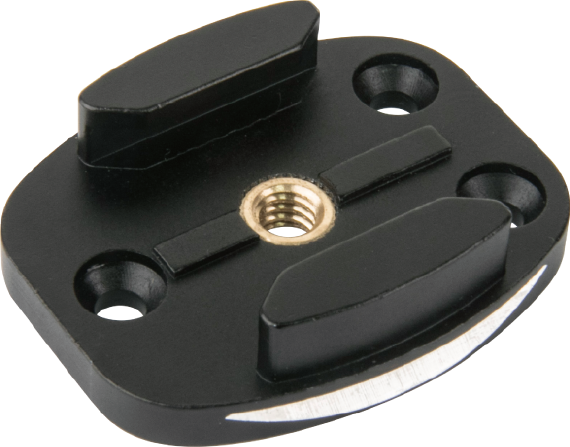 The Kupo Metal Quick Release GoPro Tripod Mount is Arca Swiss compatible to mount on any head with an Arca Swiss mount. It is made from lightweight aluminum for extra durability. It has 1/4"-20 mount for mounting on any stand with a 1/4"-20 thread.