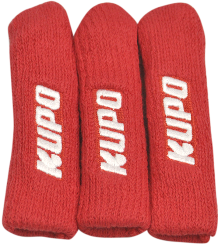 This clever elastic stand leg protector set with embroidered KUPO logos is designed to protect the floor or surface under the stand and also helps guard against impacts.