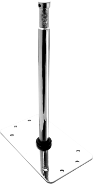 This adapter makes it super easy to mount your light fixtures onto flat objects such as walls or pigeon plates. The 9" Baby Plate can be affixed to a wall or flat surface and features a 9" 5/8" baby pin.