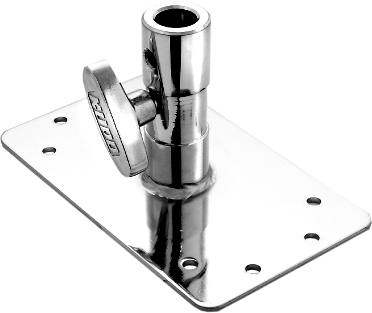 The Baby Receiver Wall Plate is a great tool to mount a lighting fixture or grip accessory to a wall. Mount to a baby stand directly or take off the knob for access into a junior receiver or use as a platform for a monitor