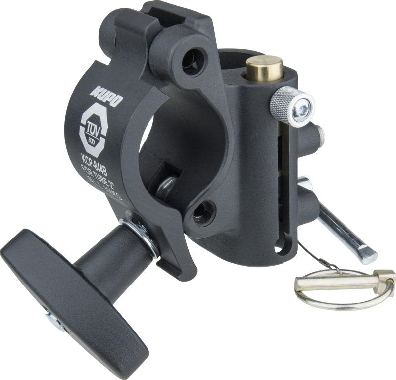 The Kupo TV Coupler is built for heavy-duty lighting equipment and comes with a 16mm receiver and 28mm spigot. TUV approved