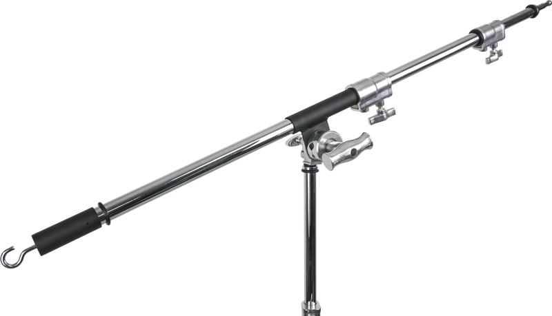 A boom is an essential tool for positioning a light fixture either directly above the photographer videographer or cinematographer to create a beautiful flat light or positioned above the subject acting as a hair light etc.
