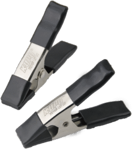 KUPO KCP-354-BK 4in Steel Spring A Clamp - Black (Set of 2)