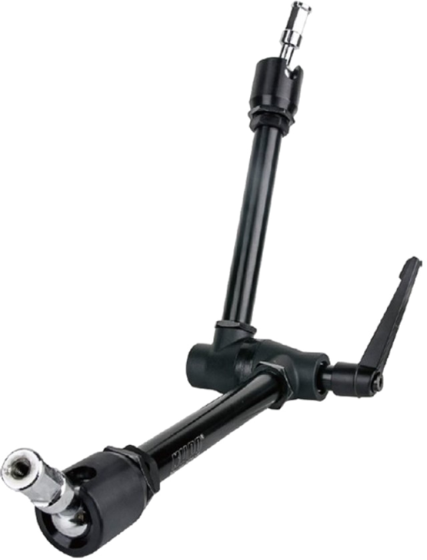The Max arm is specially designed for lighting video film and photography. It's an adjustable arm that allows you to position a camera lighting fixture or accessory in any position within seconds!