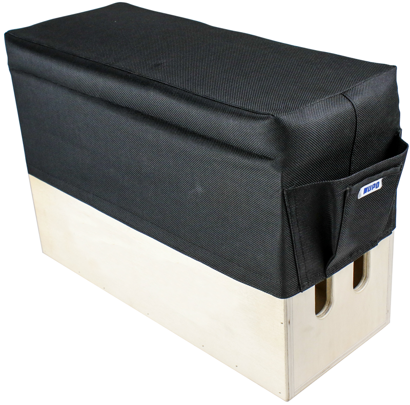 Invariably apple boxes always end up being used as stools. Kupo has brought some luxury to the gritty world of grip with a seat cushion made from 1000 denier textured nylon with a 5cm foam pad. A convenient pocket for storage is added to the side of the cushion.