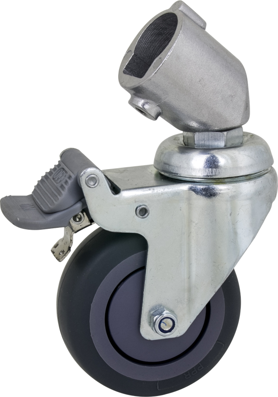 Casters make light stands movable. Casters will protect your floors and keep things quiet on set. It makes repositioning lighting fixtures easier. This is a set of three 3-5/32" (75mm) casters designed to fit 7/8" (22mm) round legs.