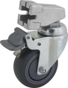 KUPO KC-080S 75mm Caster with Brake 22mm Square Adapter Set of Three