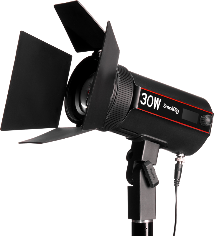 RC 30B is small but powerful and a 30W beam angle adjustable Bi-color COB LED video light. Using SmallRig's latest COB technology