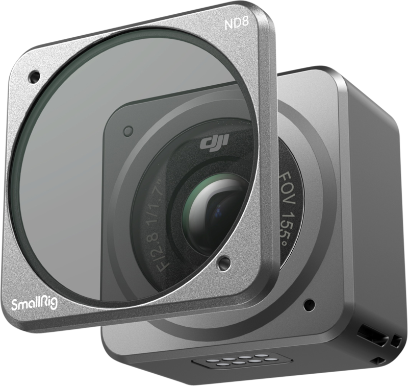 Magnetic design fits closely into Action 2 and does not block sound holes and LED indicator holes designed to shoot water streams and waterfalls in bright outdoor light