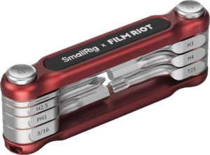 SMALLRIG 4811 x FILM RIOT 7-in-1 Folding Wrench Set with Multiple Angle Positioning Red