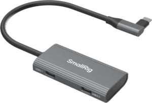SMALLRIG 4598 USB-C Hub 4-in-1 PD/USB-C 3.1/USB-C 2.0 with Audio Adapter