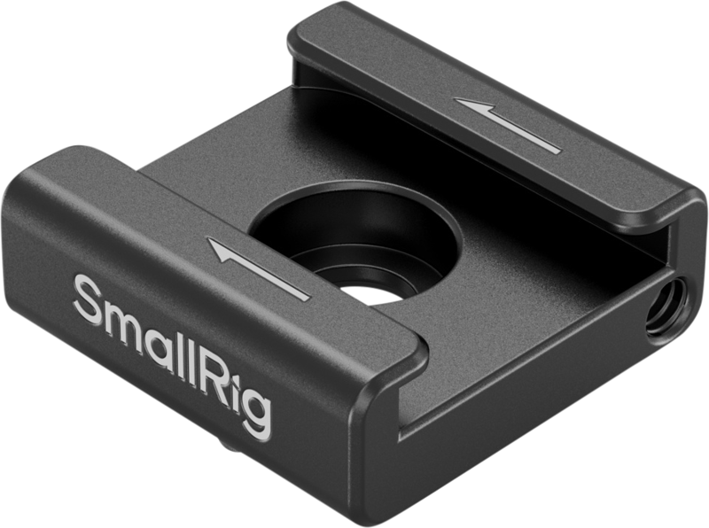 Designed for attaching additional accessories such as video lights and microphones. It can be mounted on any accessory with a 1/4"-20 threaded interface. The set includes detachable positioning pins that align with the 1/4"-20 threaded interface with a locating hole