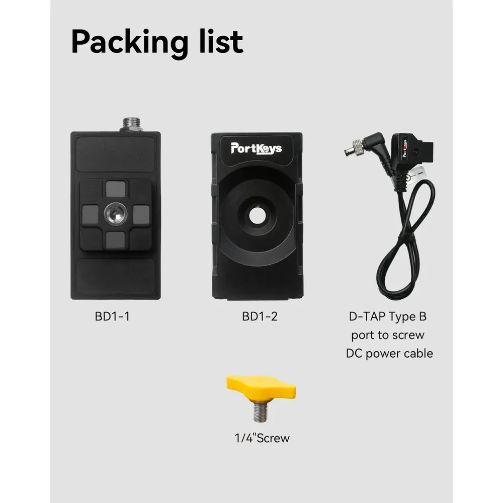 PORTKEYS BD1 dual NP-F power adapter