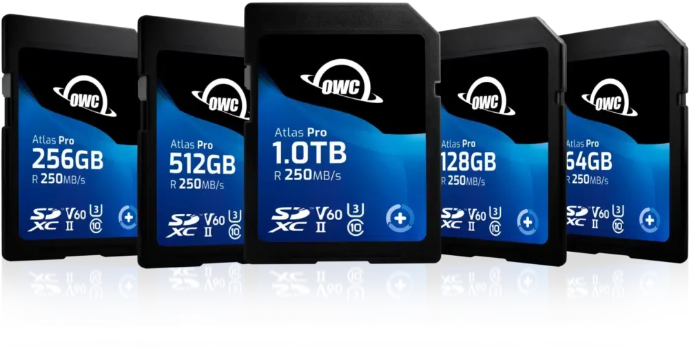 OWC Atlas Pro SDXC UHS-II R250/W130 (V60) memory card