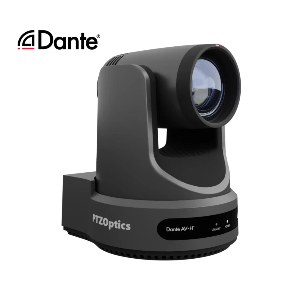 PTZOptics Link 4K Dante AV-H auto-tracking camera 12X, 20X, 30X
