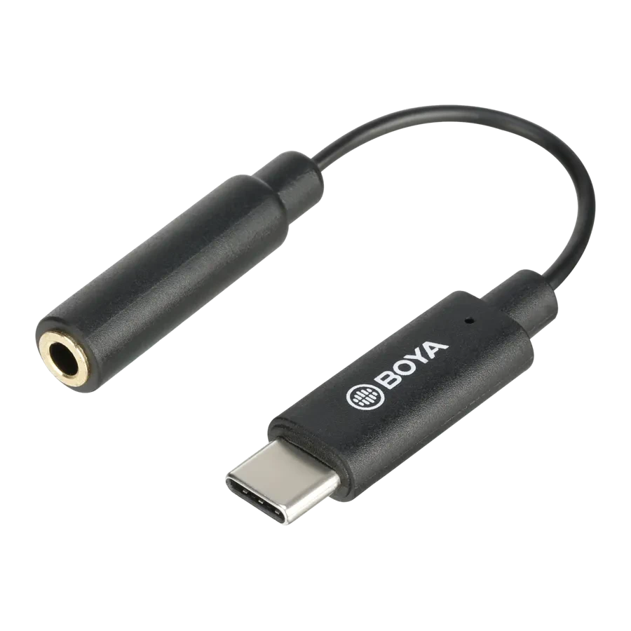 BOYA BY-K4 3.5mm TRS (female) to Type-C (male) audio adapter