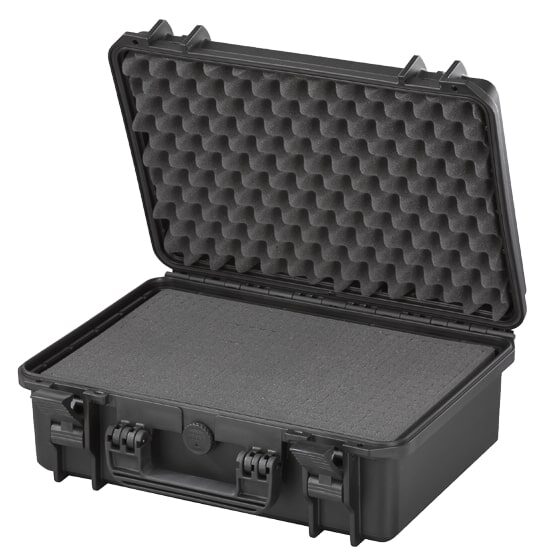 PANARO MAX430S waterproof case, black, cubed foam