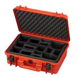 PANARO MAX430CAM waterproof case, orange, padded dividers