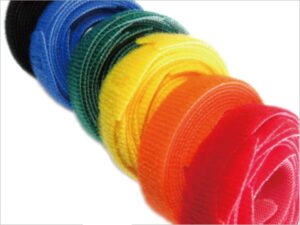 1/2" x 8" RIP-TIE Lite CableWrap, 10 Rolls of 10, RAINBOW COLORS