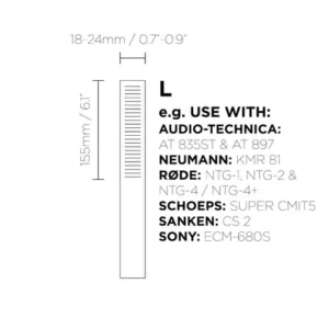 BUBBLEBEE The Spacer Bubble shotgun mic wind protection