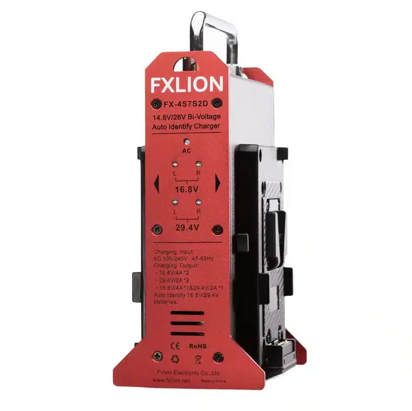 FXLION 2-ch automatic-voltage V-mount charger (14V or 26V)