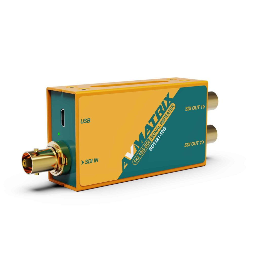 AVMATRIX SD1121-12G 1×2 12G-SDI signal repeater