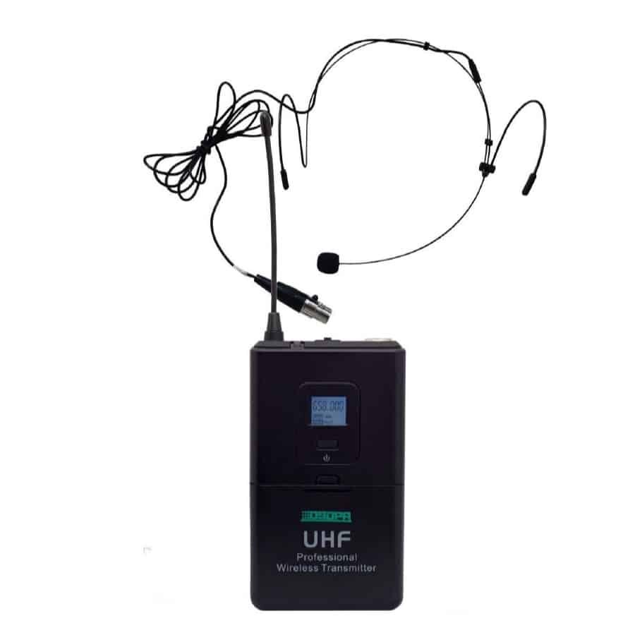 DSPPA D5816 UHF wireless receiver system for 4 microphones