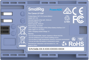 SMALLRIG 5406 Camera Battery for Canon LP-E6P