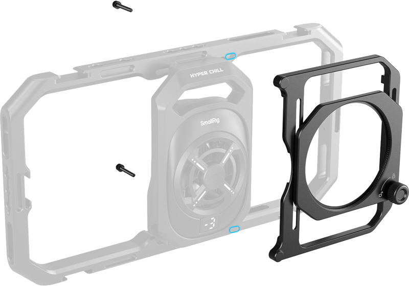 SMALLRIG 5277 67mm Threaded Filter Adapter with Detachable Sunhoods for Universal Phone Cage 4299