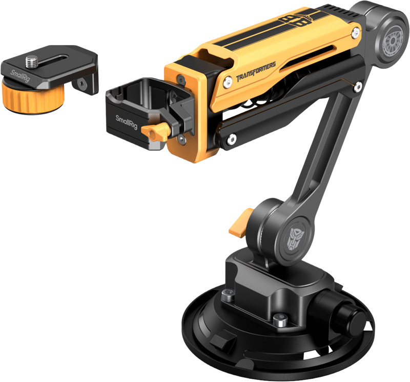 SMALLRIG 5528 mini Shock Absorber Arm for DJI Osmo Pocket 3 / GoPro HERO13 / Insta360 X4（BumbleBee)