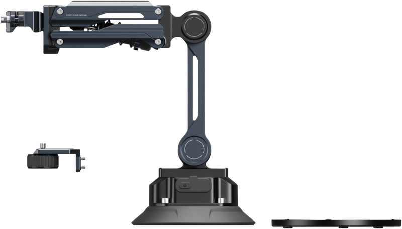 SMALLRIG 5507 Shock Absorber Support with Electronic Suction Cup for Osmo Pocket 3 / HERO13 and more