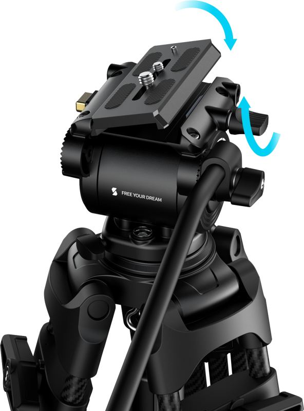 SMALLRIG 5443 FSD14 FreeSpeed Heavy-Duty Carbon Fiber Tripod