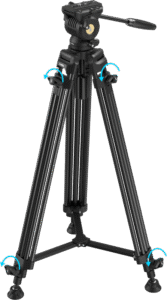 SMALLRIG 5440 AD14 Heavy-Duty Aluminum Alloy Tripod