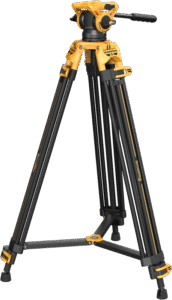 SMALLRIG 5523 Video Tripod with Heavy-Duty Fluid Head AD-01 (BumbleBee Edition）