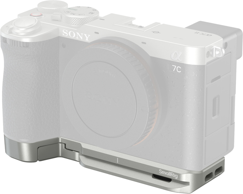 SMALLRIG 5482 Baseplate with Airtag Slot for Sony A7C II / A7CR Silver