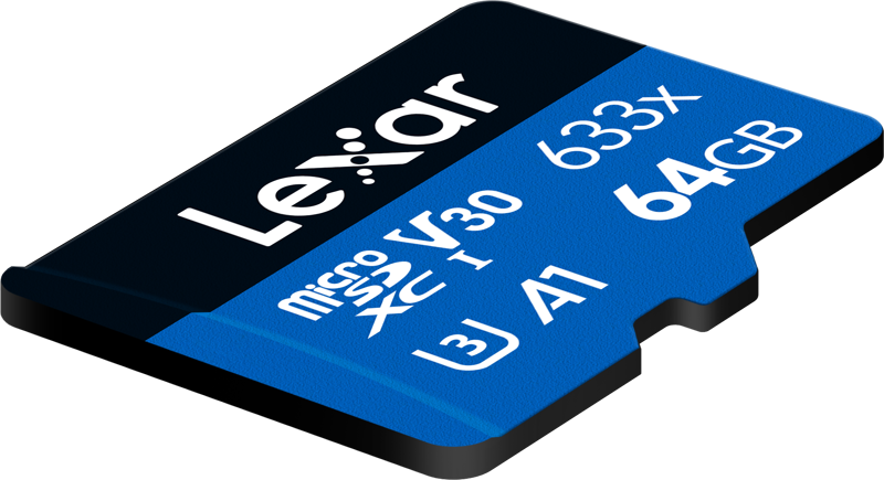 LEXAR microSDXC 633x UHS-I/A1/U3/10 R95/no adap (V30) 64GB