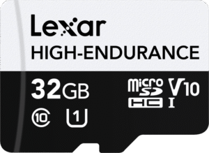 LEXAR microSDHC High-Endurance UHS-I/U1/10 R100/W30 (V10) 32GB