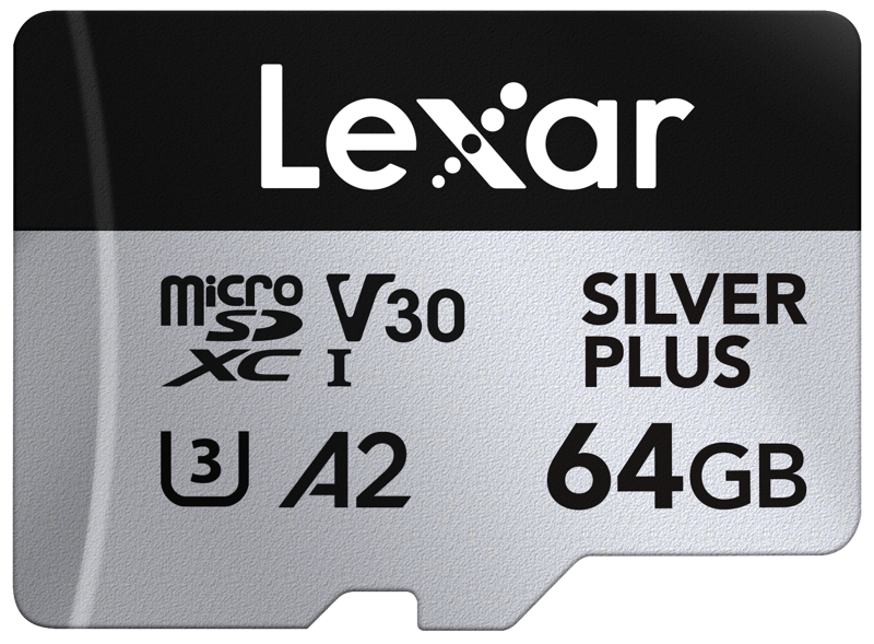 The Lexar Professional SILVER PLUS microSDXC UHS-I Card boasts exceptional read/write speeds of up to 205MB/s and 150MB/s1 and supports seamless recording of FULL-HD and 4K videos. Paired with the Lexar RW310x reader