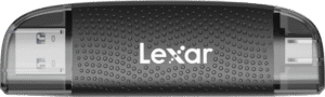 LEXAR Cardreader Dual Slot USB-A/C (LRW310X) Supports microSD and SD cards (USB 3.1)