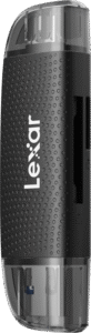 LEXAR Cardreader Dual Slot USB-A/C (LRW310X) Supports microSD and SD cards (USB 3.1)