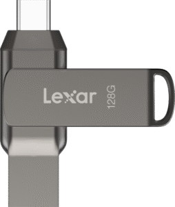 LEXAR JumpDrive Dual Drive D400 Type-C/Type-C & Type-A, up to 130MB/s read (USB 3.1) 128GB