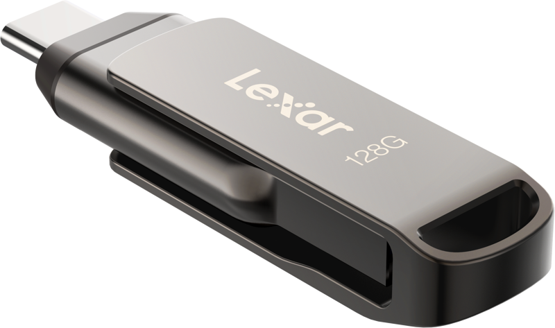 LEXAR JumpDrive Dual Drive D400 Type-C/Type-C & Type-A, up to 130MB/s read (USB 3.1) 128GB