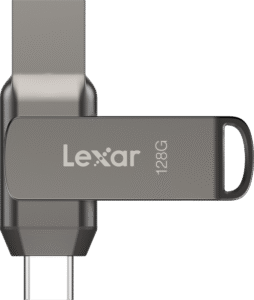 LEXAR JumpDrive Dual Drive D400 Type-C/Type-C & Type-A, up to 130MB/s read (USB 3.1) 128GB