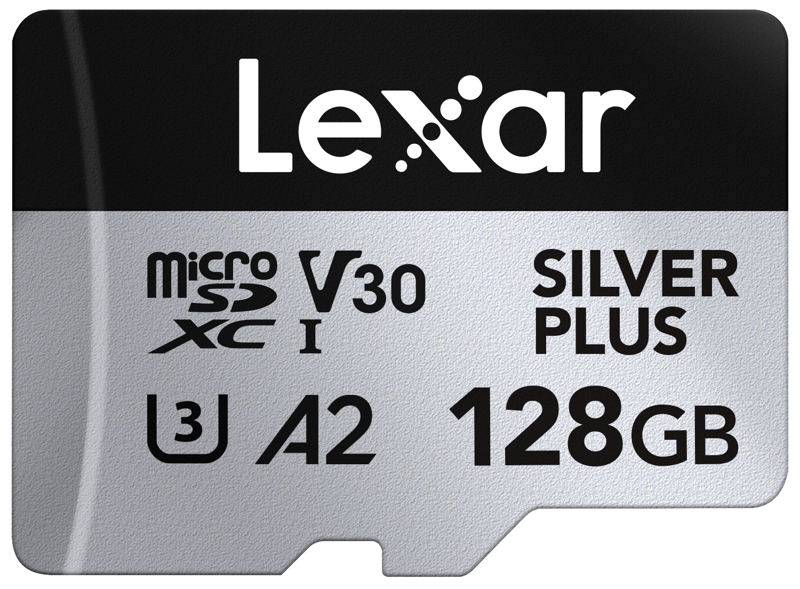 The Lexar Professional SILVER PLUS microSDXC UHS-I Card boasts exceptional read/write speeds of up to 205MB/s and 150MB/s1 and supports seamless recording of FULL-HD and 4K videos. Paired with the Lexar RW310x reader