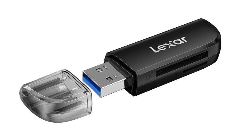 LEXAR Cardreader SD/MicroSD/SDHC/SDXC Dual Slot USB-A, USB 3.2 Gen1 Up to 104MB/s