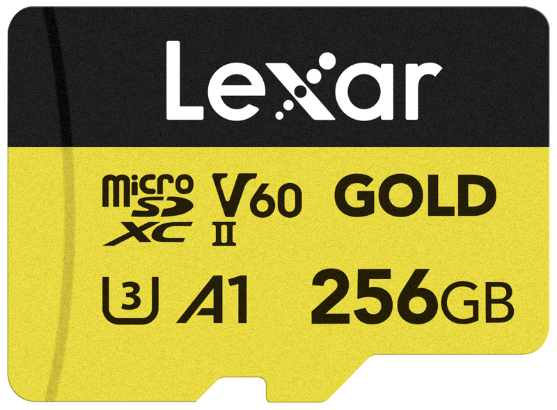High-Speed Performance | Fast Video Capture | With V60 Class | Feature A2 ClassThe Lexar Professional GOLD microSDXC UHS-II Card is the perfect high-performance card for capturing drone and action camera footage and is also great for UHS-II portable gaming devices. Read speeds up to 280MB/s1allow you to quickly transfer massive amounts of files and load games fast while write speeds up to 180MB/s1 and a V60 rating let you capture high-quality images and extended lengths of Full-HD and 4K UHD video.